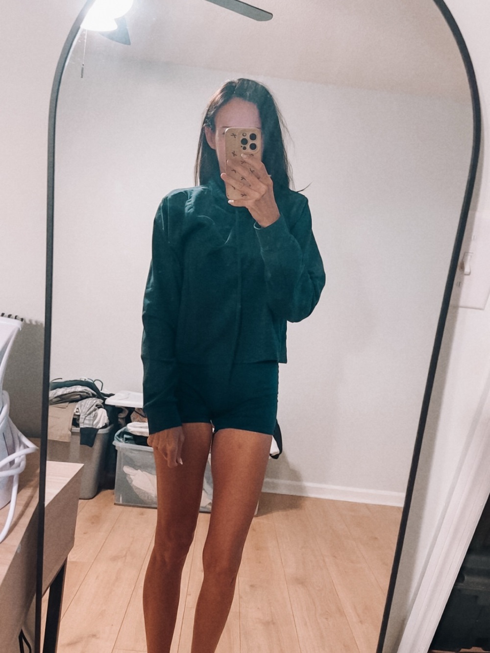navy blue athletic pullover top